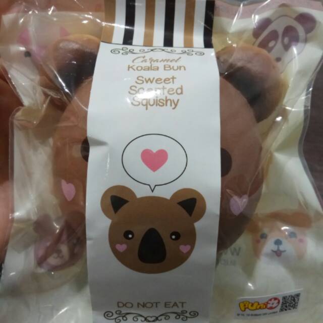 Squishy animal bun jumbo puni maru - caramel koala