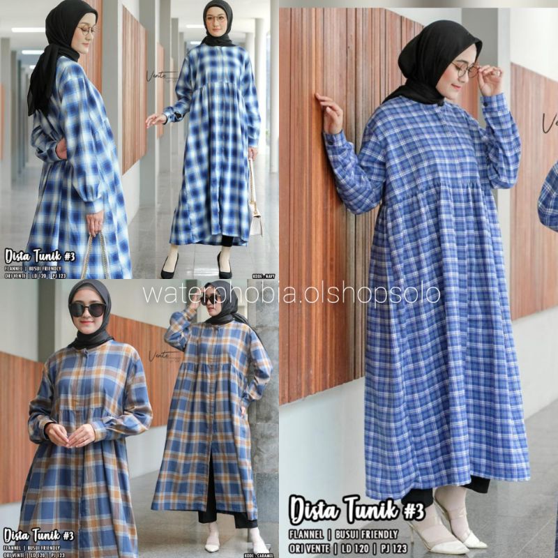 dista long tunik #3 ori vente daily solo harga termurah motif terbaru dan terlaris