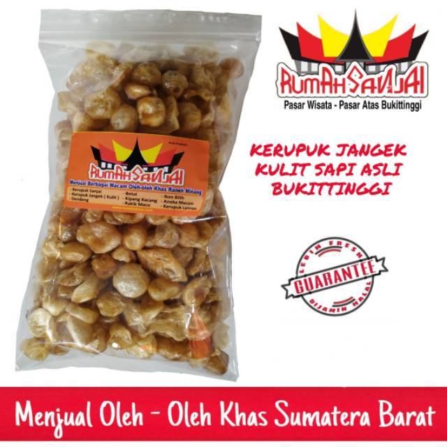 

TERMURAH - Kerupuk Jangek Mentah 250 Gr Asli Bukittinggi - Kerupuk Kulit Sapi - Rambak - Kerupuk