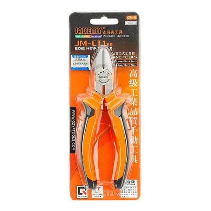 Jakemy 6 Inch Multifunctional Diagonal Pliers Stainless Steel JM-CT1-2 Tang Potong Original