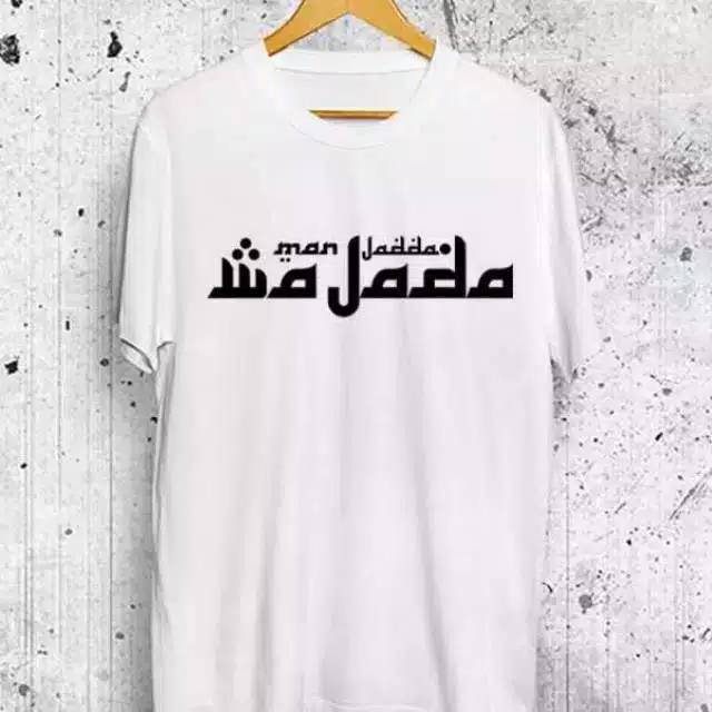 KAOS MANJADA WAJADA.  KAOS COSTUME. KAOS KEREN.KAOS TULISAN ARAB. KAOS ISLAMI