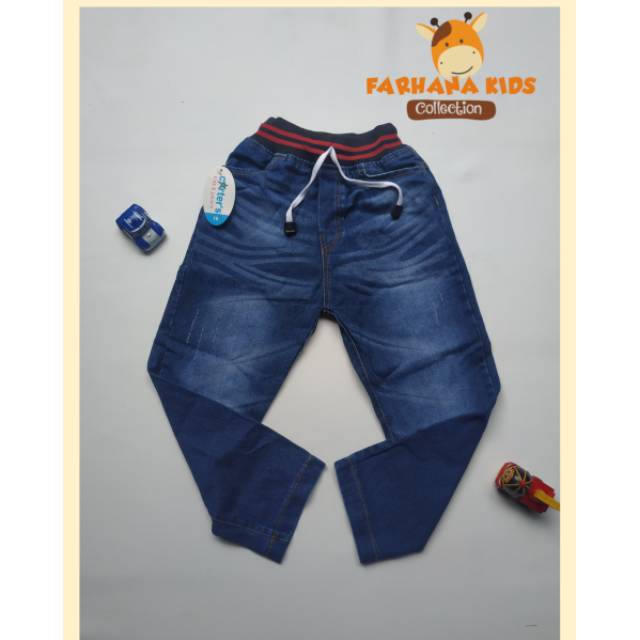 Harga CELANA PANJANG JEANS ANAK COWO RIB SIZE 141618