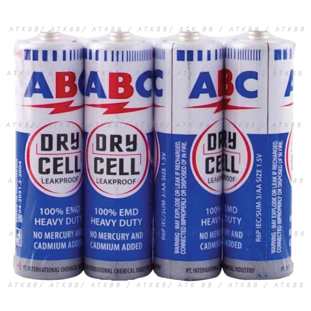 Baterai ABC AA Dry Cell 4pcs