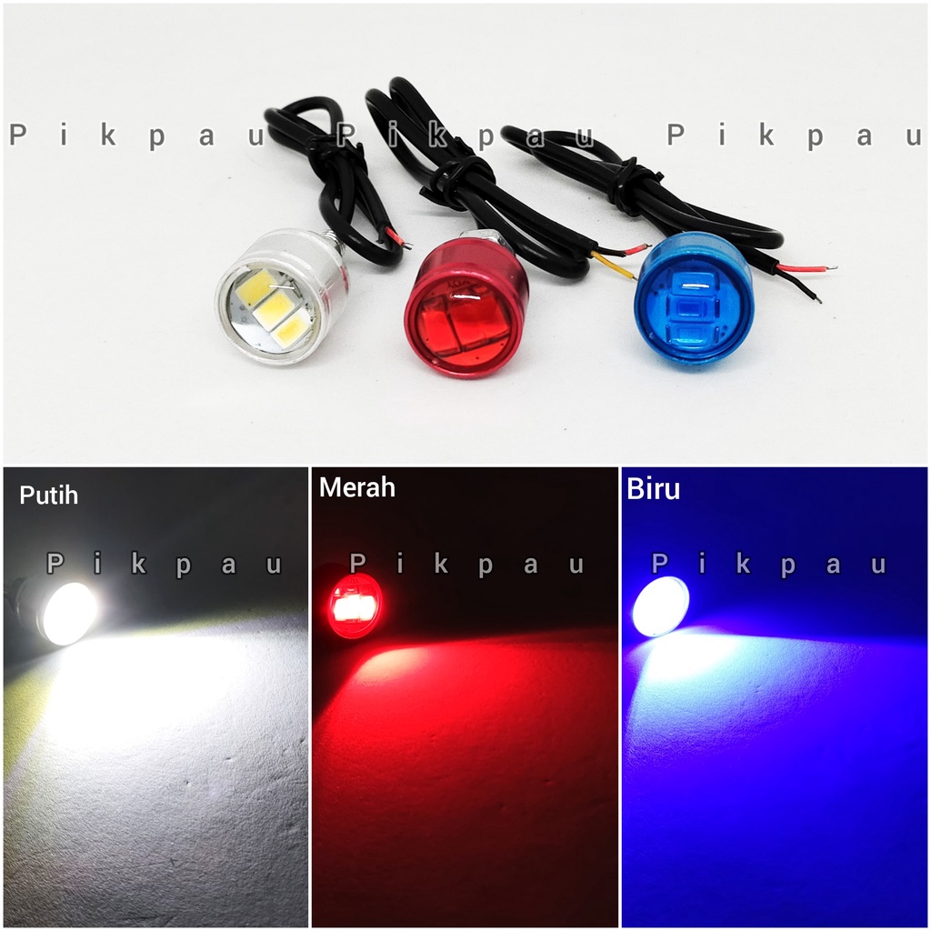 Lampu Led Mata Elang Standby Diam Kedip Breket Baut