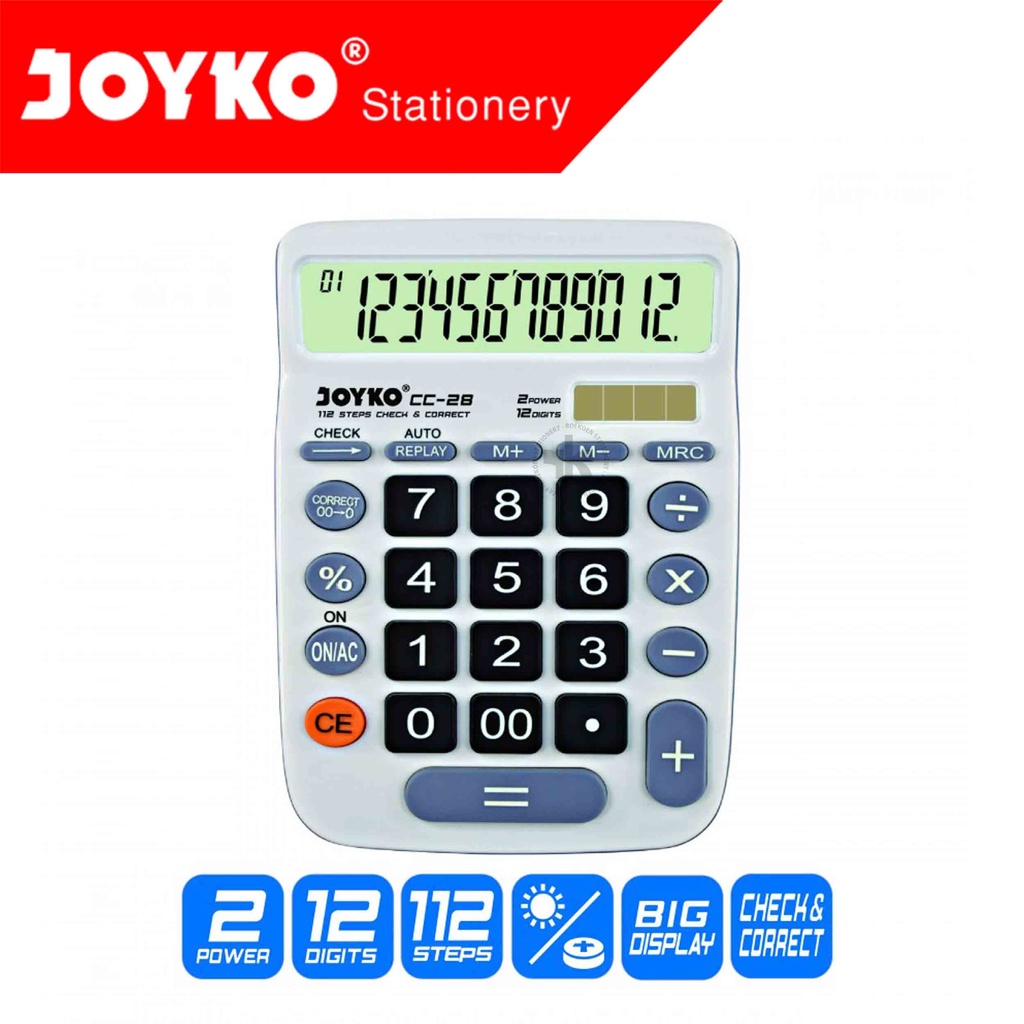 

Joyko Calculator 12 Digit CC-28