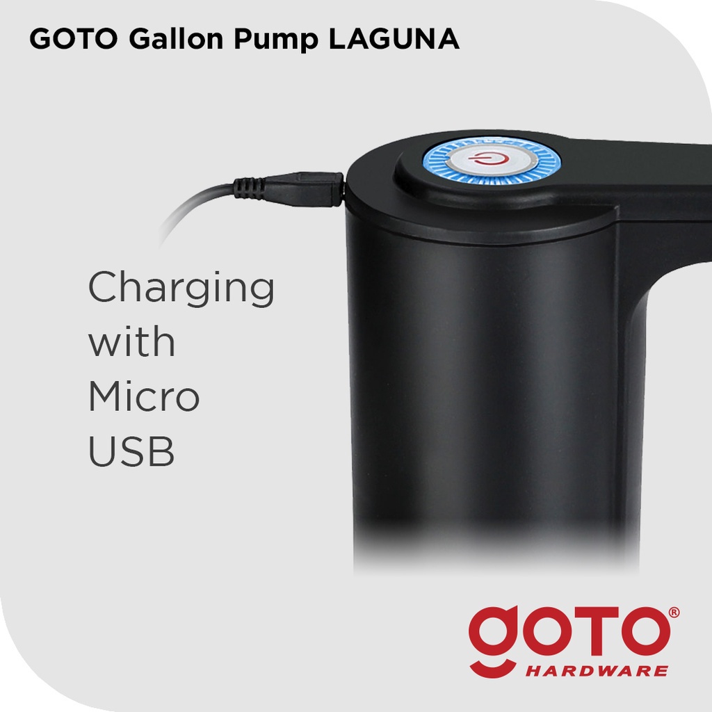 Goto Laguna Dispenser Air Pompa Galon Elektrik Gallon Pump Charge USB Pencetan Kompa Galon Air Baterai