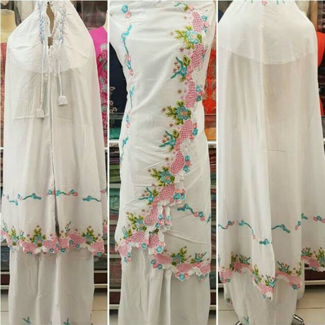 Mukena Kerancang katun Paris premium