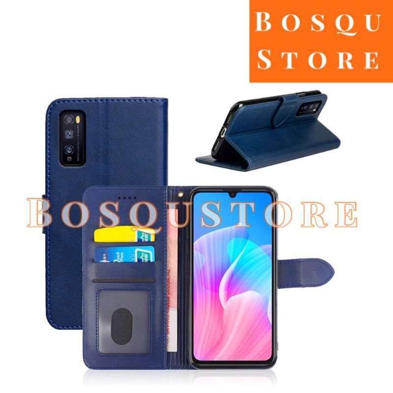 LEATHER CASE INFINIX SMART 7/ SMART 6NFC/ SMART 6HD/ SMART 6PLUS/ SMART 5/ SMART 4/ NOTE 7LITE/ HOT 8/ HOT 9/ HOT 9PLAY/ HOT 10/ HOT 10S/ FLIPCOVER CASE DOMPET HP BAHAN KULIT