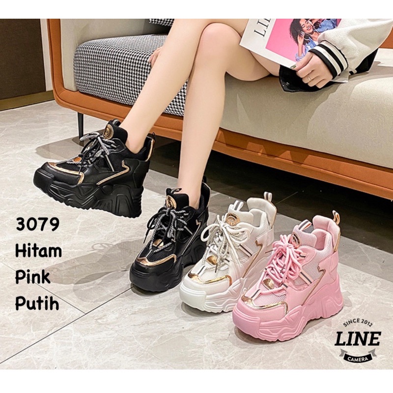 SEPATU WEDGES WANITA   FASHION KOREA 3079