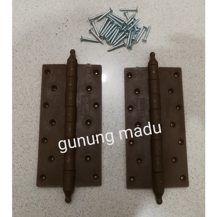 ds1041f Engsel Pintu Plastik Muriko 6 Inch Untuk Pintu Kamar Mandi Engsel Pvc - Putih Fd2C01