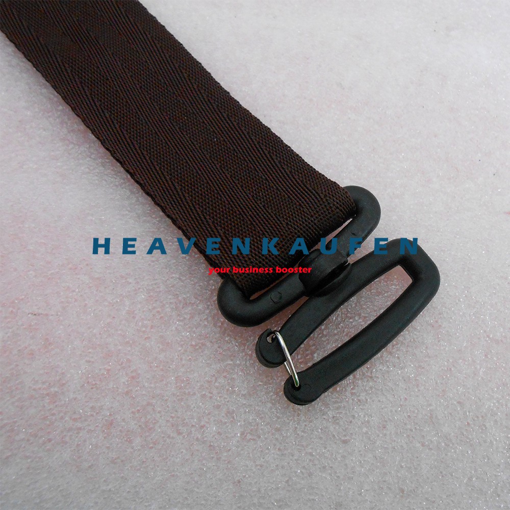 Tali Selempang / Strap Tas Pria Lebar 3,8 cm Warna Coklat Kait Model Huruf S