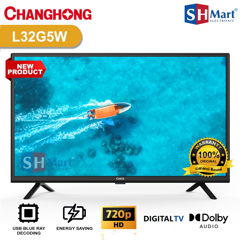 TV CHANGHONG 32 INCH DIGITAL HD TV L32G5W / 32G5W GARANSI RESMI (MEDAN)