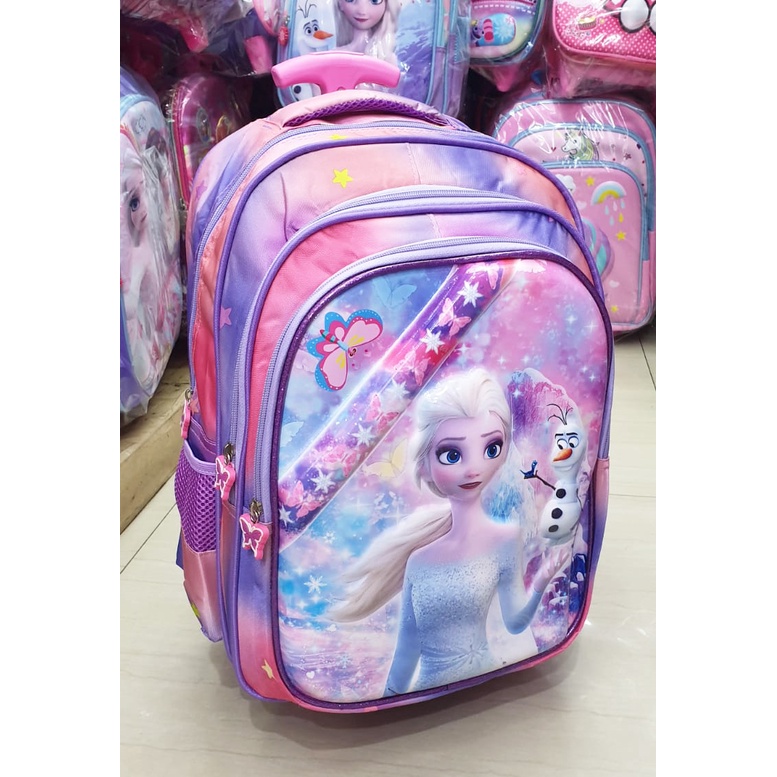 PROMO TERBAIK TAS DORONG TROLLEY SEKOLAH SD 16inch GAMBAR ANAK PEREMPUAN KUDA PONY ROSE DAN PUTRI SALJU 3RES GLOSSY TIMBUL IMPORT ( Rose Peri 16&quot; )