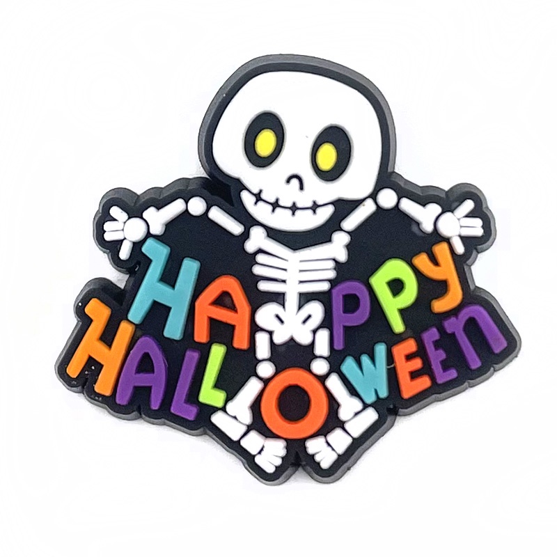 Gelang Tangan Pria / Wanita Desain Tengkorak Crocs Untuk Hadiah Ulang Tahun / Halloween