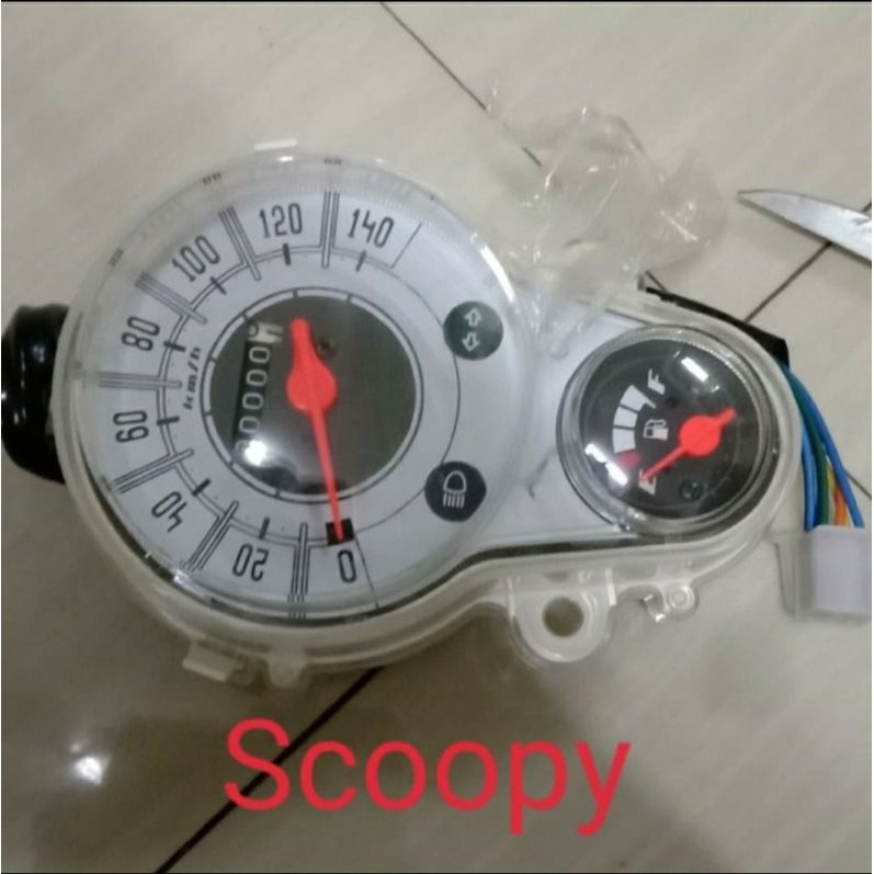 speedometer km kilometer assy scoopy karbu