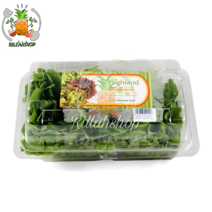 

Highland Selada Salanova Oakleaf Hijau/Green Oakleaf 250g