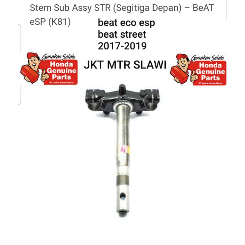 sub steem assy beat street beat new esp 2017 - 2019 asli honda