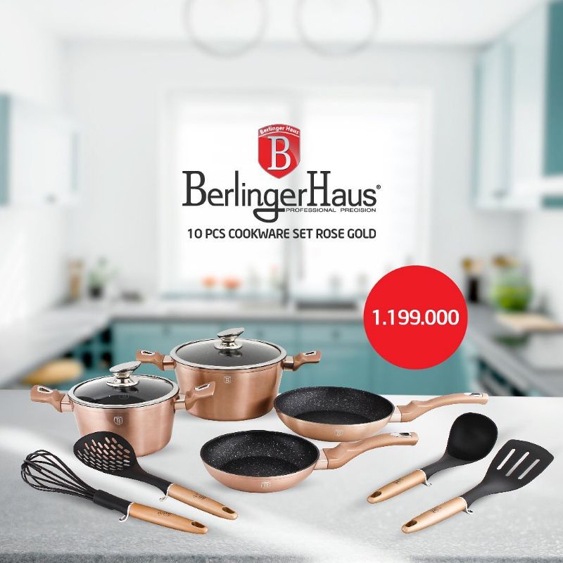 Berlinger Haus Cookware Set Rose Gold
