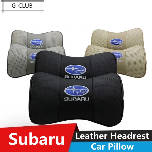 G-club Bantal Sandaran Kepala Jok Mobil universal Bahan Kulit breathable Untuk Subaru