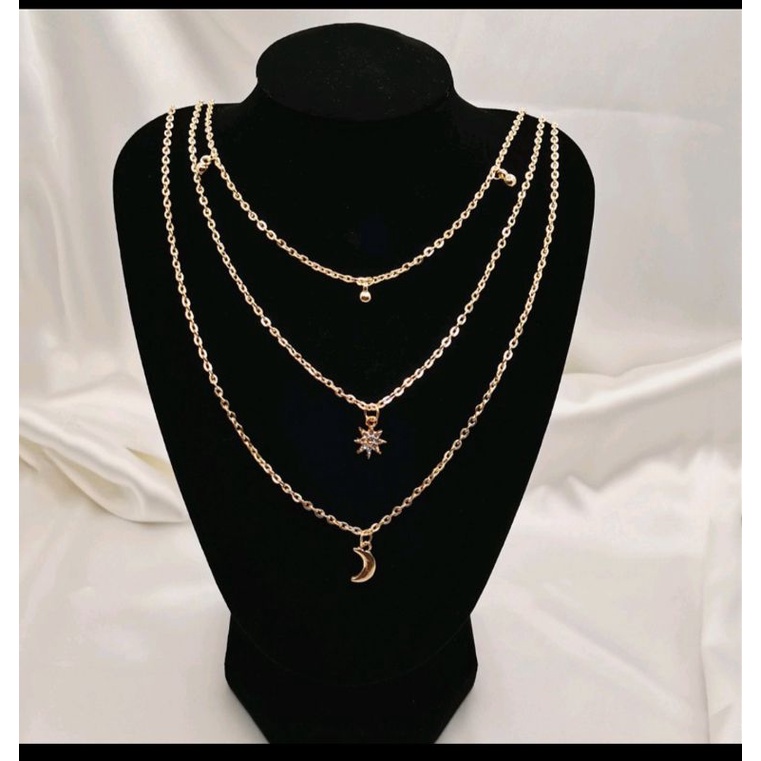 Kalung set bulan sabit