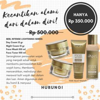 Jual B Erl , Berl Cosmetics Lightening, Lightening Series , Facial Wash ...