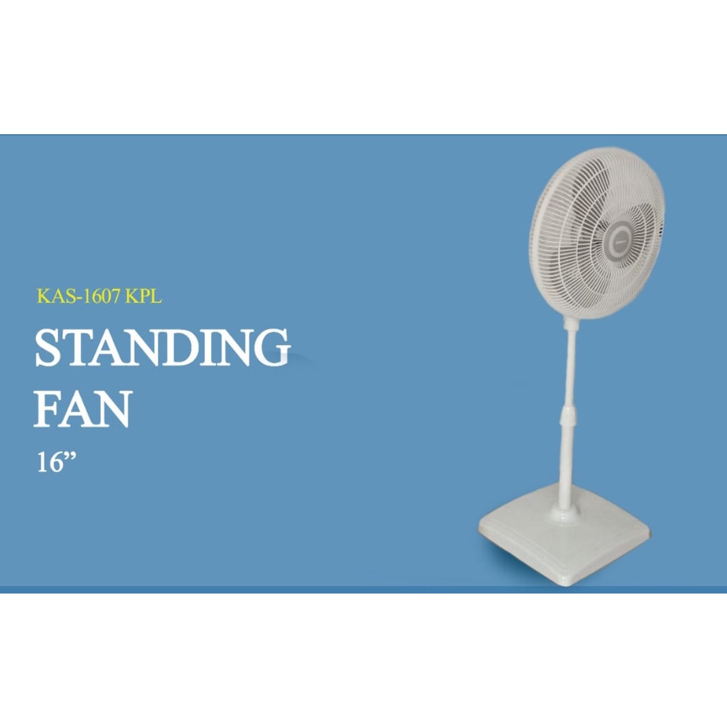 Kipas Angin Berdiri Miyako Standing Fan 16 Inch Plastik - KAS 1607 KPL