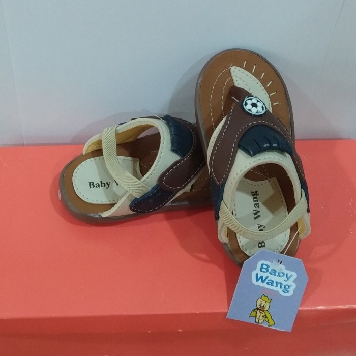 Sepatu Anak - Sepatu Baby Wang Remy Brown - Sepatu Sandal Bayi