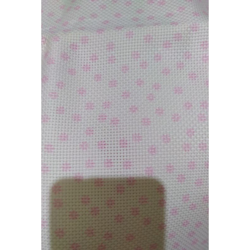 11ct Aida / Kain Kristik Snowflake Pink