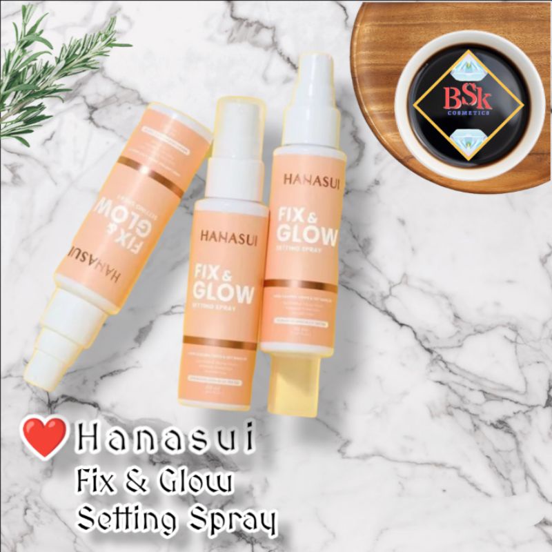 ⭐AJ⭐ HANASUI Fix & Glow Setting Spray 60ml | Make Up Primer Glowing Finish | Hanasui Kosmetik Murah 