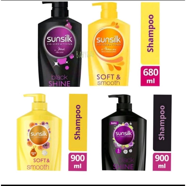 Sunsilk Shampoo Soft &amp; Smooth/Black Shine 650/900 ml