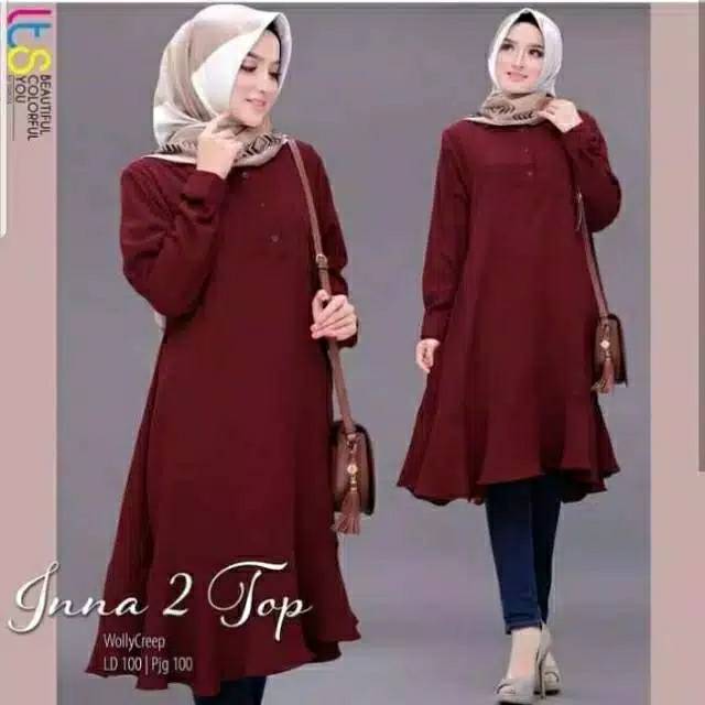 TUNIK CANTIK/TUNIK MUSLIMAH/ATASAN MUSLIMAH/TUNIK MURAH/BAJU TUNIK TERBARU