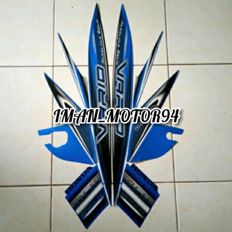 Sticker motor Vario Cw 110 2008 biru
