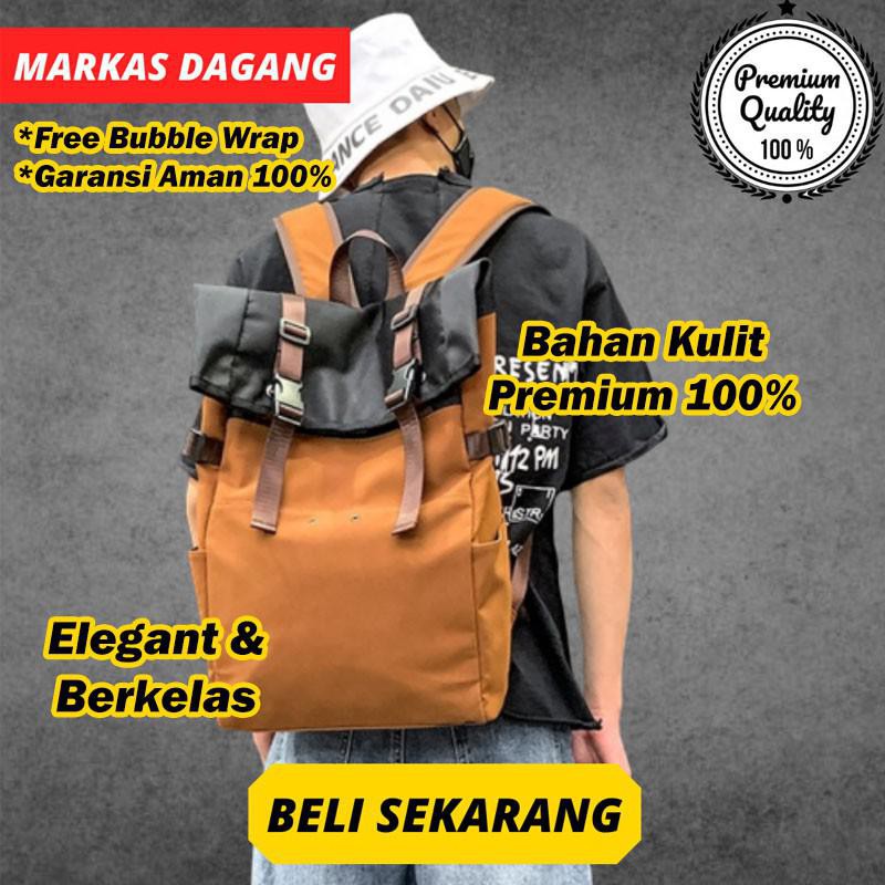 TAS PUNGGUNG PRIA TAS BACKPACK COWOK TAS KULIT PRIA TAS RANSEL KULIT PRIA ORIGINAL LEOPARD