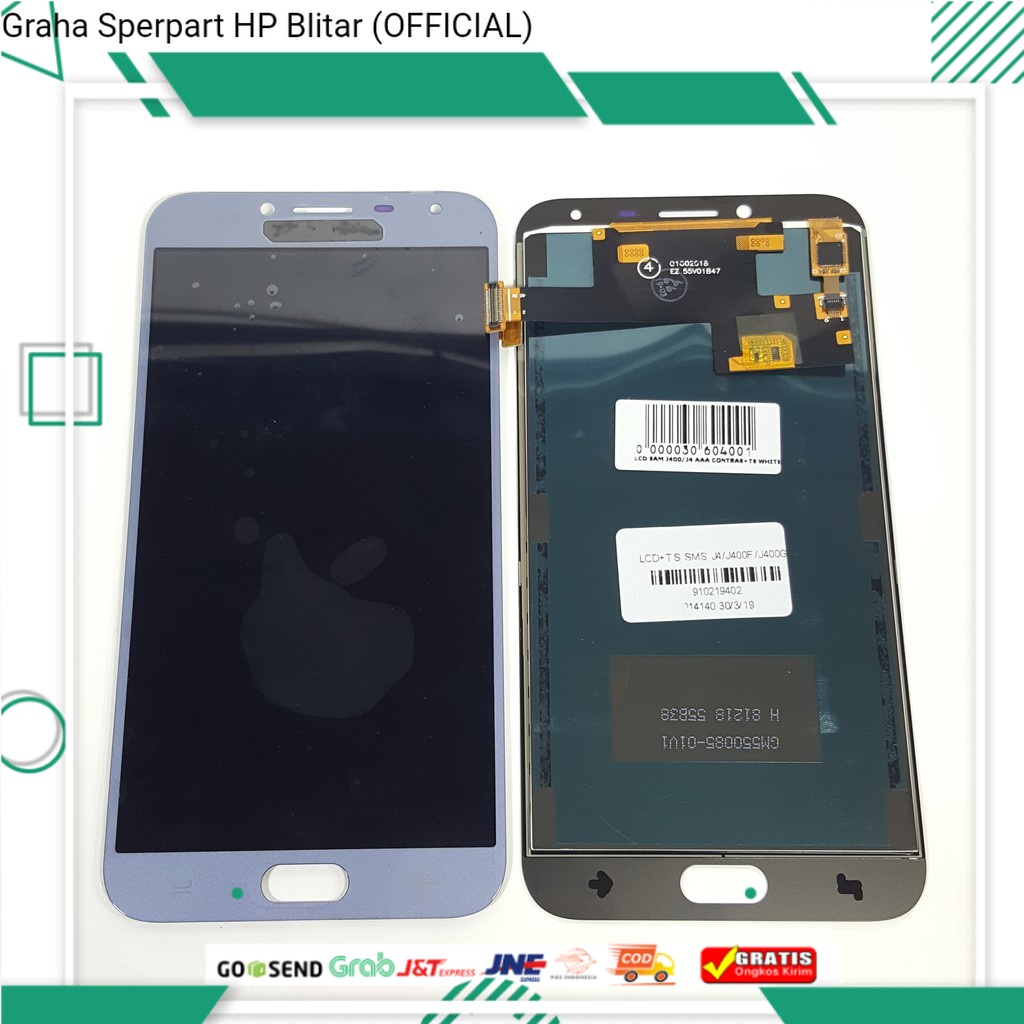 LCD TOUCHSCREEN GALAXY J4 J400F / LCD TS SAMSUNG J400 / LCD TC SAMSUNG J4 FULLSET CONTRAS