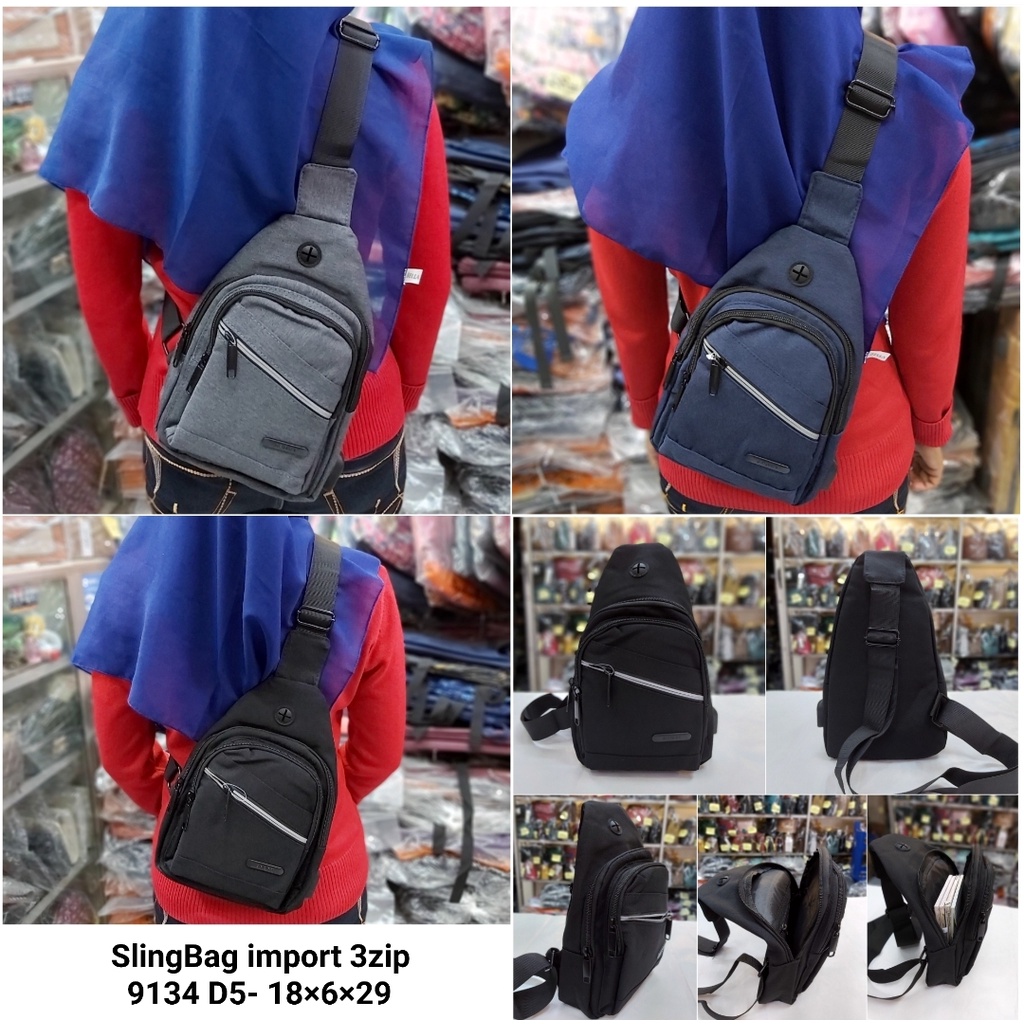 Tas import selempang slingbag pria