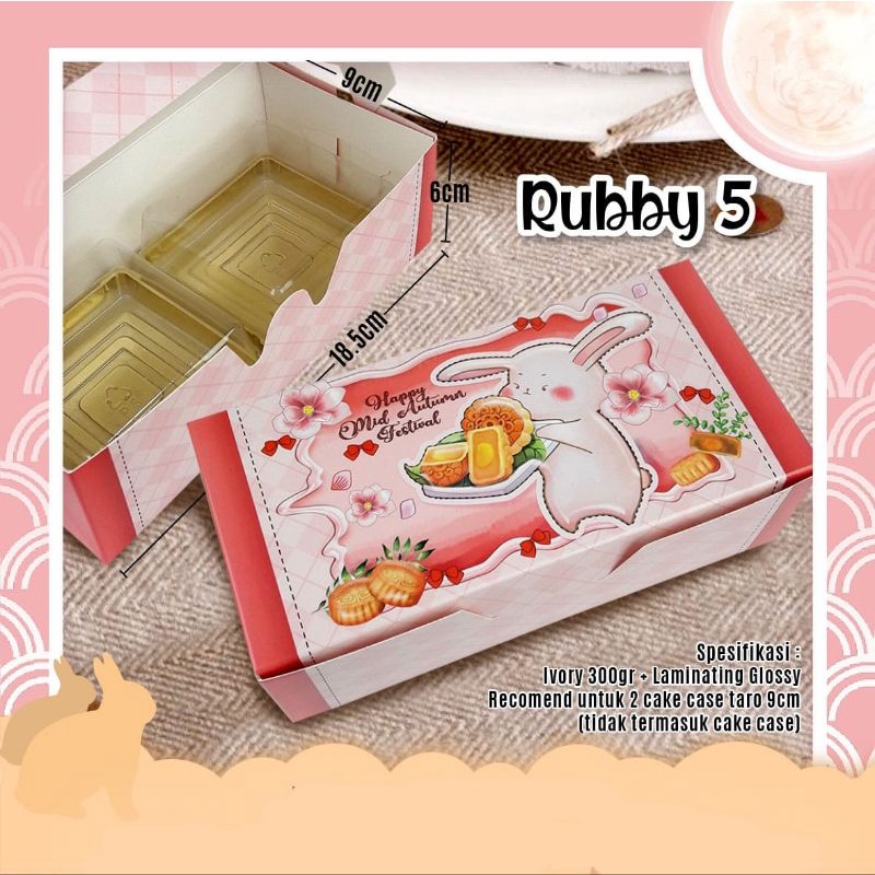 

Dus kue bulan box mooncake box rubby (5pc)