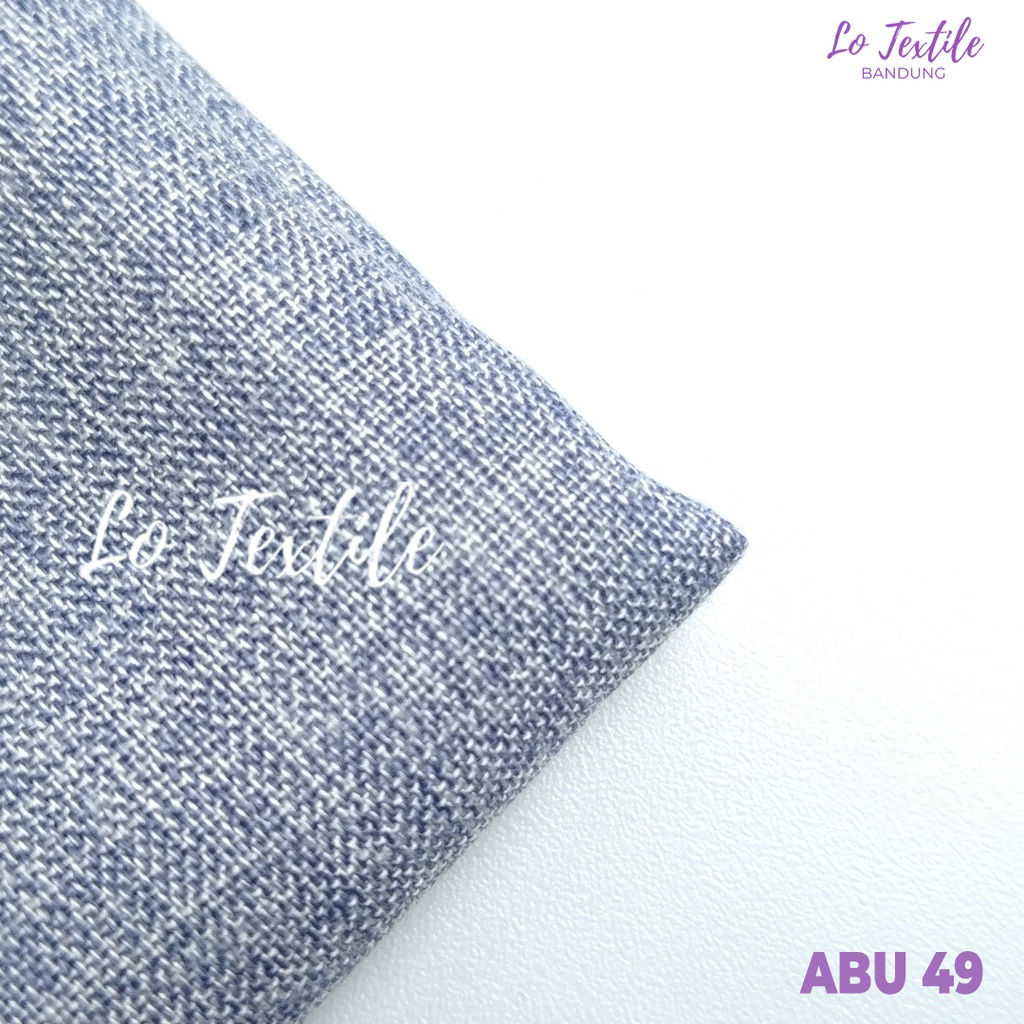 Kain Katun Madinah Fodu 0.5 Meter (Seri 1) - Bahan Cotton Madina Medina-Abu Abu - 49