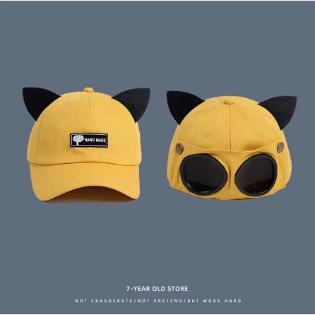 Topi baseball Desain Telinga Kucing Gaya Korea Untuk Pria Dan wanita