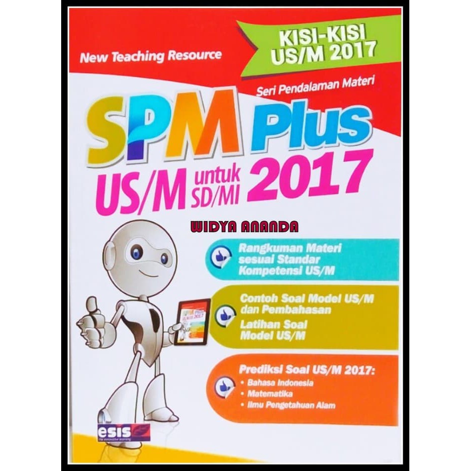 BEST SELLER SPM PLUS US/M KISI-KISI SD/MI 2017+KUNCI JAWABAN - ESIS
