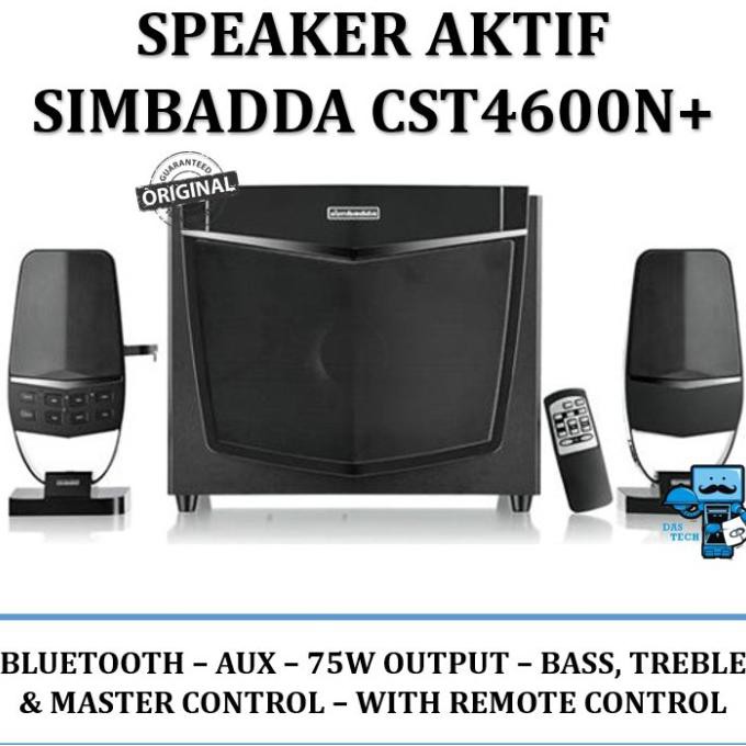 Simbadda Speaker Cst 4600N (Usb Port+Memory+Bluetooth+Remote Control) Outlet.Bumiii
