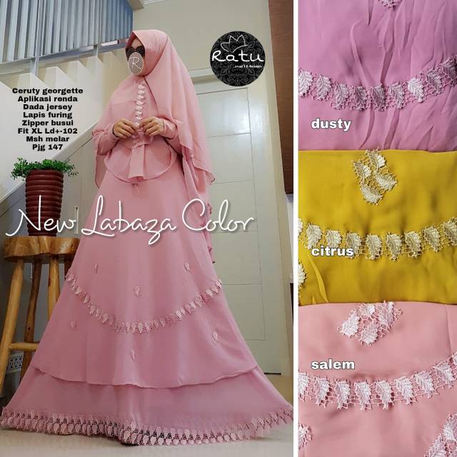 GAMIS SET HIJAB NEW LABAZA COLOR RATU HIJAB SOLO
