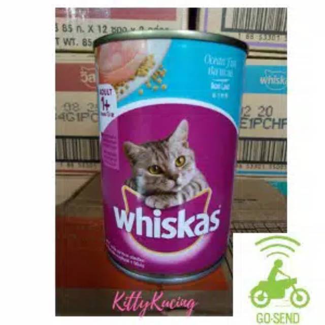 WHISKAS KALENG 400GR ISI 12PC Makanan Kucing