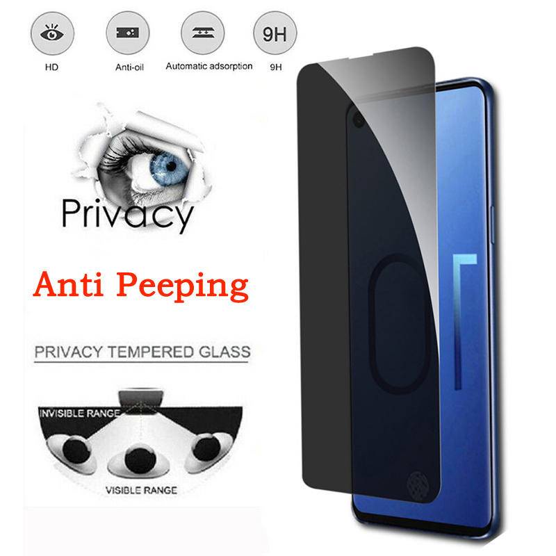 Pelindung Layar Tempered Glass Anti Spy Untuk OPPO K10 K7s K9 R11 R11s R15 R17 R9 R9s Pro Plus Reno 4 5 6 7 8 SE Pro ACE2