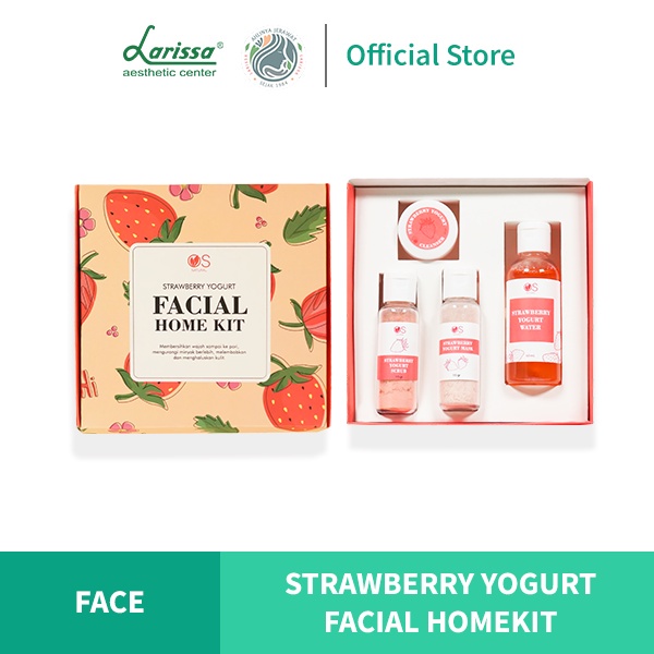 Strawberry Yoghurt Facial Home Kit- Perawatan Facial Treatment Dirumah by Larissa