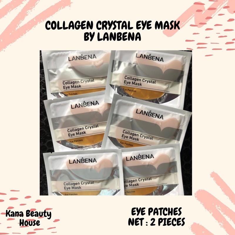 COLLAGEN CRYSTAL EYE MASK BY LANBENA | MASKER MATA