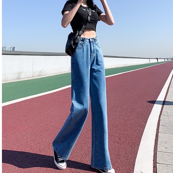 【SALE】Korean Casual Highwaist Long Pants Jeans Celana Panjang Jeans 2857 (S/M/L)