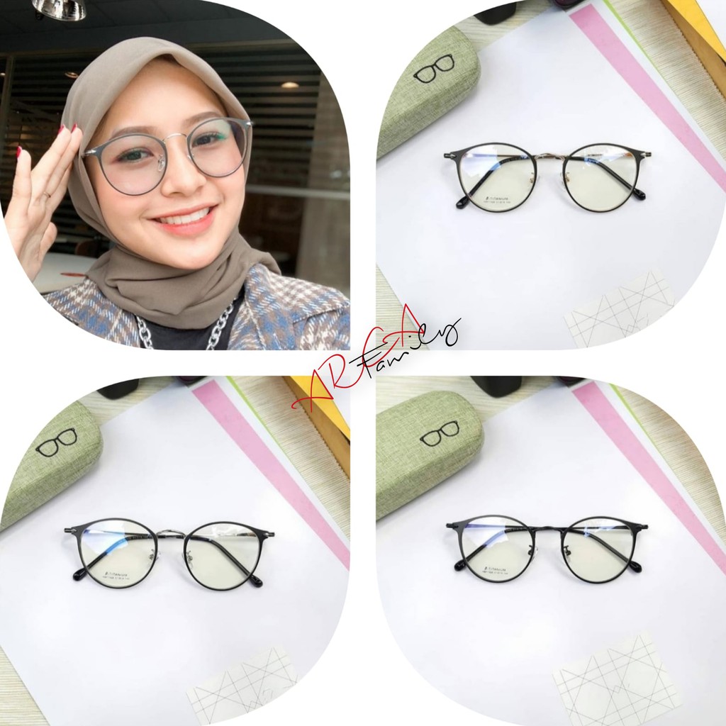 [COD] KACAMATA PHOTOCROMIC/BERUBAH WARNA/RETRO OVAL FRAME STANLISH VINTAGE WANITA PRIA IMPORT