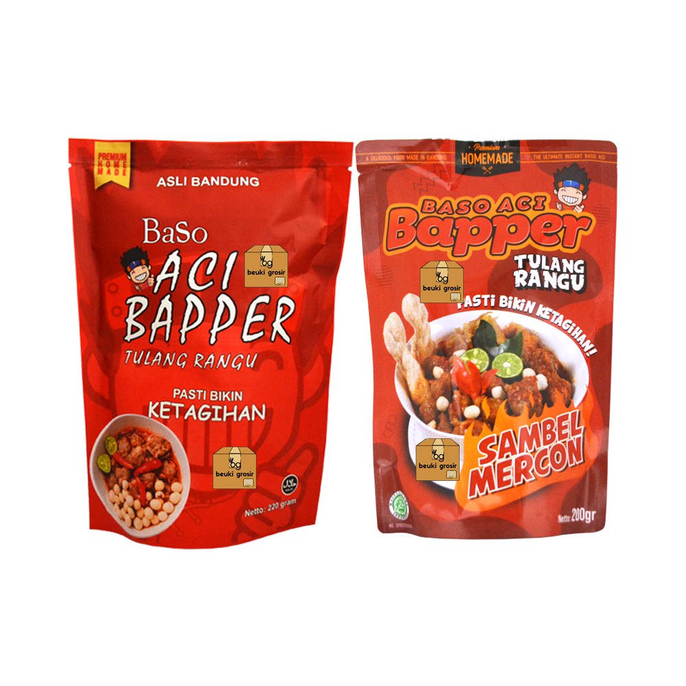

UKM Baso Aci Baper Bapper Baso Aci Tulang Rangu Asli Bandung Nikmat Bikin Ketagihan - 220gr