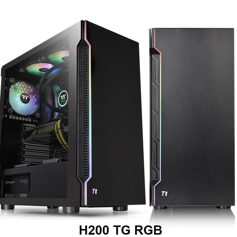 Thermaltake H200 TG Snow RGB ATX Mid Tower Chassis