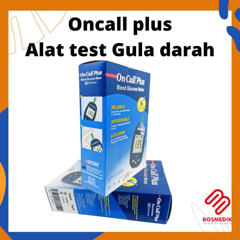 Original ALAT CEK GULA DARAH ( ONCALL PLUS ) Exp Baru